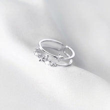 Laden Sie das Bild in den Galerie-Viewer, Doppelter Schmetterlings-Diamantring