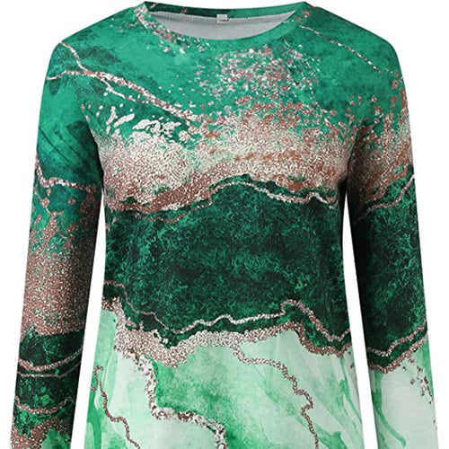 T-Shirt mit mehrfarbigem Aufdruck
