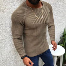 Laden Sie das Bild in den Galerie-Viewer, Schmal Geschnittener Pullover mit Rundhalsausschnitt