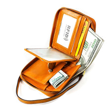 Laden Sie das Bild in den Galerie-Viewer, Multifunktionale Lässige Geldbörse mit Kartenschlitz mit RFID-Blockierung