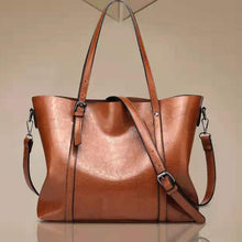 Laden Sie das Bild in den Galerie-Viewer, Damen Ölwachs Leder Einfache Tasche