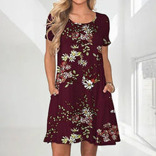 Laden Sie das Bild in den Galerie-Viewer, Damen Sommerkleid mit Print