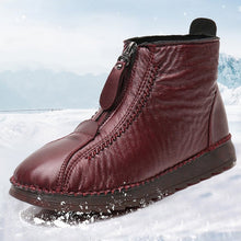 Laden Sie das Bild in den Galerie-Viewer, Damen weichem Leder Winter Warme Schuhe