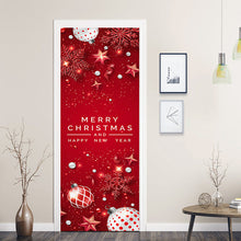 Laden Sie das Bild in den Galerie-Viewer, Weihnachtlicher Selbstklebender Entfernbarer Dekorativer Türaufkleber