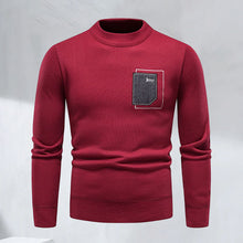 Laden Sie das Bild in den Galerie-Viewer, Modischer Lässiger Strickpullover mit Rundhalsausschnitt