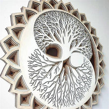 Laden Sie das Bild in den Galerie-Viewer, Wanddekoration aus Holz, Kunstwerk zum Aufhängen