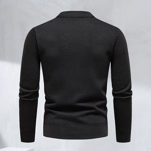 Modischer Lässiger Strickpullover mit Rundhalsausschnitt