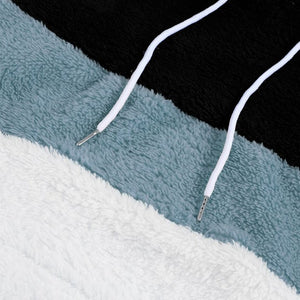 Lässiger Langärmliger Plüschiger Kapuzenpullover
