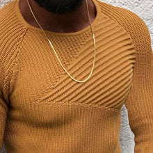 Laden Sie das Bild in den Galerie-Viewer, Schmal Geschnittener Pullover mit Rundhalsausschnitt
