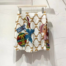 Laden Sie das Bild in den Galerie-Viewer, Süßes Kurzarm-T-Shirt mit Pailletten