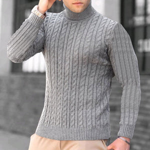 Lässiger Langärmliger Rollkragenpullover für Herren
