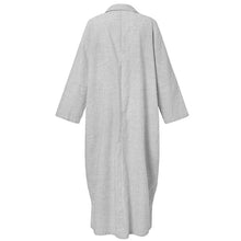 Laden Sie das Bild in den Galerie-Viewer, Damen gestreiftes Kleid mit Puffärmeln