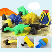 Laden Sie das Bild in den Galerie-Viewer, Farbiges Plastilin-Set Mit Dinosaurier-Schimmel