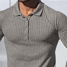 Laden Sie das Bild in den Galerie-Viewer, Langärmliger Elastischer Polopullover