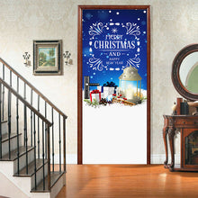 Laden Sie das Bild in den Galerie-Viewer, Weihnachtlicher Selbstklebender Entfernbarer Dekorativer Türaufkleber
