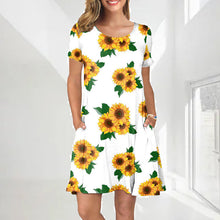 Laden Sie das Bild in den Galerie-Viewer, Damen Sommerkleid mit Print