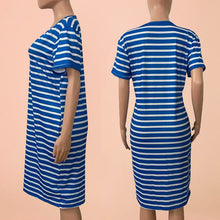 Laden Sie das Bild in den Galerie-Viewer, Sommerkleid mit V-Ausschnitt für Damen