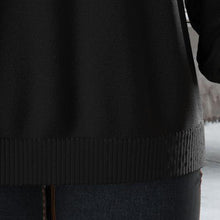 Laden Sie das Bild in den Galerie-Viewer, Eleganter Pullover mit V-Ausschnitt und Reißverschluss