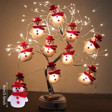 Laden Sie das Bild in den Galerie-Viewer, Weihnachten Plüsch Schneemann Lichterketten