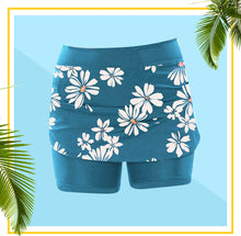 Laden Sie das Bild in den Galerie-Viewer, Mittelhohe Jogginghose mit Gänseblümchen-Print für Damen mit Seitentaschen