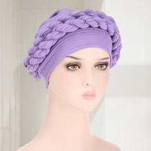 Laden Sie das Bild in den Galerie-Viewer, Weicher einfarbiger geflochtener Hut