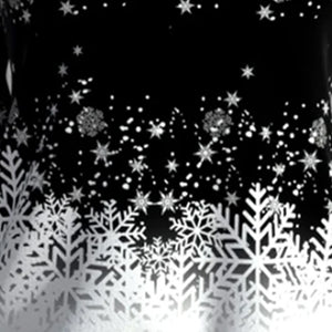Hoodie mit Schneeflockenprint und Reißverschluss