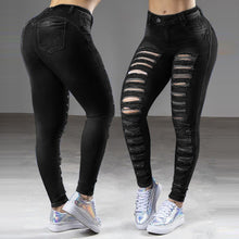 Laden Sie das Bild in den Galerie-Viewer, Hohe Taille Jeans Für Damen