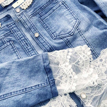 Laden Sie das Bild in den Galerie-Viewer, Modische Jeansjacke für Damen