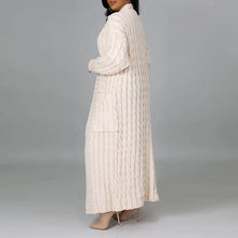 Laden Sie das Bild in den Galerie-Viewer, Lange Twist-Pullover-Jacke