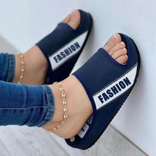 Laden Sie das Bild in den Galerie-Viewer, Damen flache Sandalen aus Stoff