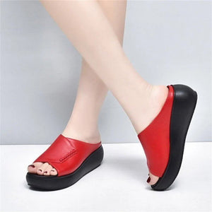 Sommerliche Fischmaulsandalen mit weicher Sohle für Damen