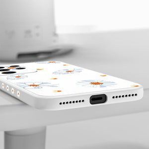Gänseblümchen-Handyhülle aus Silikon für Samsung