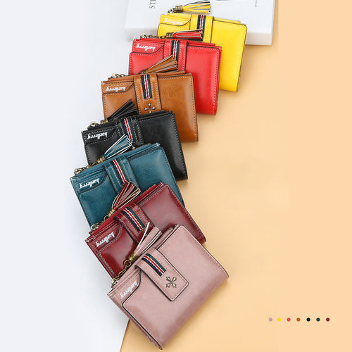 Multifunktionale Quasten-Reißverschluss-Geldbörse