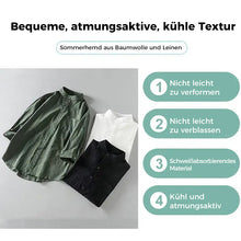 Laden Sie das Bild in den Galerie-Viewer, Einfarbiges Lockeres Lässiges Herrenhemd
