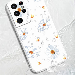 Gänseblümchen-Handyhülle aus Silikon für Samsung