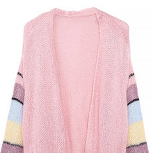 Laden Sie das Bild in den Galerie-Viewer, Gestreifte Langärmelige Strickjacke
