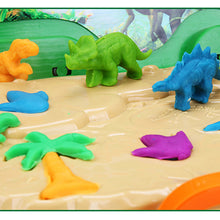 Laden Sie das Bild in den Galerie-Viewer, Farbiges Plastilin-Set Mit Dinosaurier-Schimmel