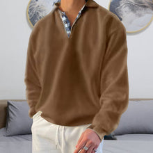 Laden Sie das Bild in den Galerie-Viewer, Einfarbiges Lässiges Langärmeliges Sweatshirt für Herren