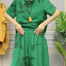 Laden Sie das Bild in den Galerie-Viewer, Lässiges lockeres 2-teiliges Set für Mama