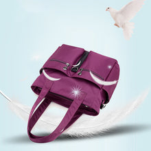 Laden Sie das Bild in den Galerie-Viewer, Damen wasserdichte Reisetasche aus Nylongewebe mit großer Kapazität