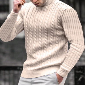 Lässiger Langärmliger Rollkragenpullover für Herren
