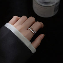 Laden Sie das Bild in den Galerie-Viewer, Doppelter Schmetterlings-Diamantring