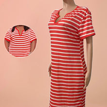 Laden Sie das Bild in den Galerie-Viewer, Sommerkleid mit V-Ausschnitt für Damen