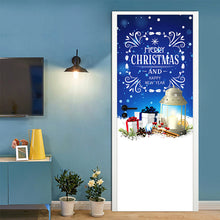 Laden Sie das Bild in den Galerie-Viewer, Weihnachtlicher Selbstklebender Entfernbarer Dekorativer Türaufkleber