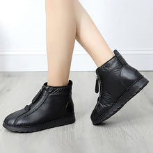 Laden Sie das Bild in den Galerie-Viewer, Damen weichem Leder Winter Warme Schuhe