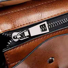 Laden Sie das Bild in den Galerie-Viewer, Damen Ölwachs Leder Einfache Tasche