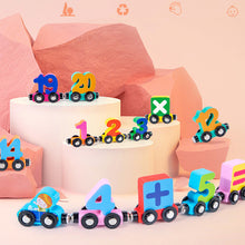 Laden Sie das Bild in den Galerie-Viewer, Hölzernes digitales Eisenbahn-Spielzeug