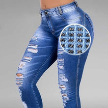 Laden Sie das Bild in den Galerie-Viewer, Hohe Taille Jeans Für Damen