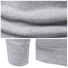 Laden Sie das Bild in den Galerie-Viewer, Modischer Lässiger Strickpullover mit Rundhalsausschnitt