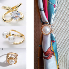 Laden Sie das Bild in den Galerie-Viewer, Einfache Elegante Seidenschalschnalle